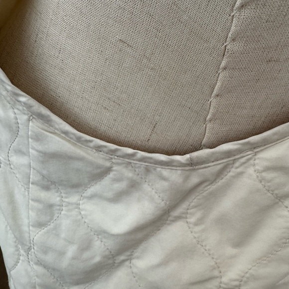 Magnolia Lane Masters Golf Tech Vest Cream Full Zip Snap Preppy Quilt Size Small - Picture 6 of 15